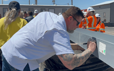 Fabens Airport Hangar Expansion Beam Signing